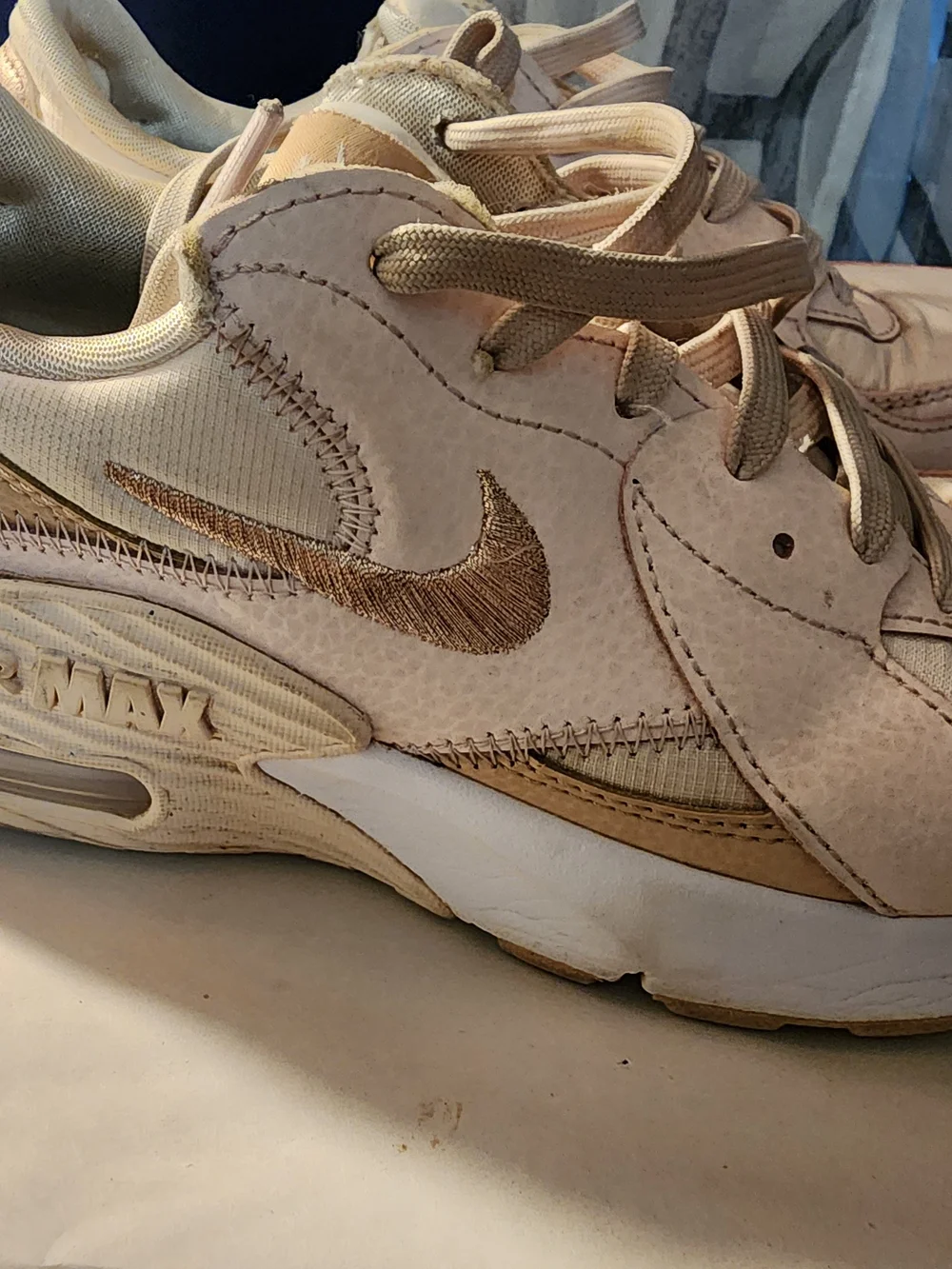 Nike Air Max 90 Woven Vachetta Tan 833129-200 Shoes Women’s Size 9 Used